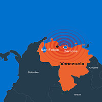 Landkarte Venezuela