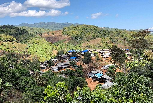 Bergdorf in der Partnerregion Chiang Rai von Plan International Bergdorf in der Partnerregion Chiang Rai von Plan International