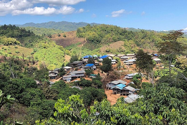 Bergdorf in der Partnerregion Chiang Rai