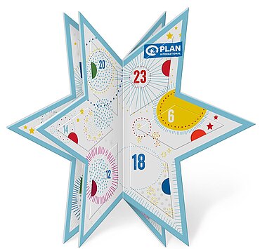 Sinnvoll Schenken-Adventskalender zum Aufstellen