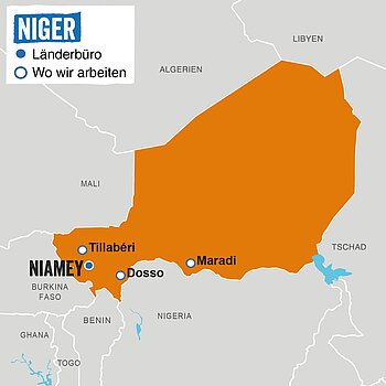 Niger Landkarte