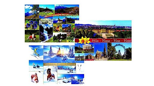 10201 Postkarten Österreich drei unterschiedliche Postkarten aus Österreichh.