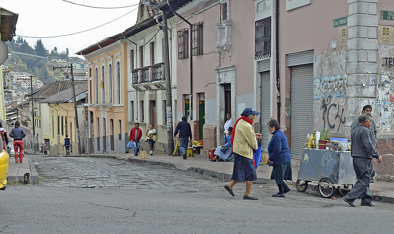 Altstadthäuser in Guayaquil