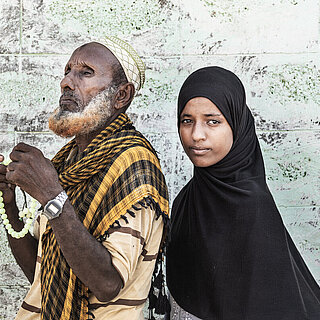 Ali mit seiner Tochter Seyida