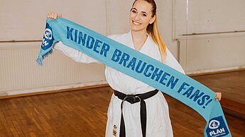 „Kinder brauchen Fans!“-Botschafterin Sophie Wachter