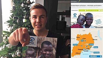 Sammelt Spenden für Mädchen und Jungen in Uganda: Plan-Pate Mario Götze Sammelt Spenden für Mädchen und Jungen in Uganda: Plan-Pate Mario Götze