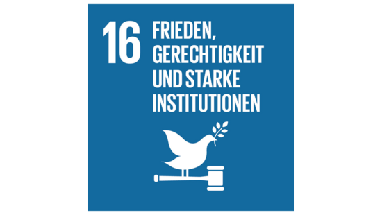 SDG 16 Frieden, Gerechtigkeit und starke Institutionen