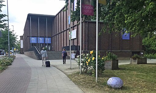 Das Museum Lüneburg im nördlichen Niedersachsen Haupteingang am Museum Lüneburg