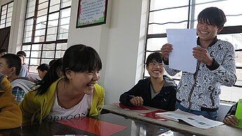 In Guangnan stehen berufsfördernde Maßnahmen auf dem Lehrplan. © Tian Bo 