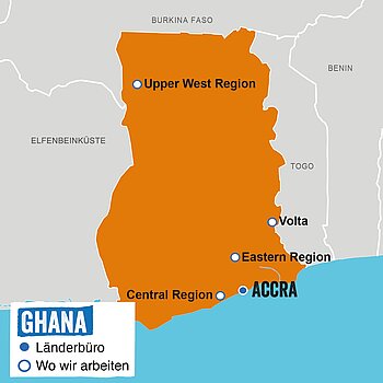 Ghana - unsere Programmgebiete