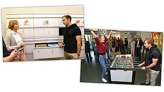 Weltmeisterlicher Besuch: "Kinder brauchen Fans!"-Botschafter Mario Götze zu Gast im Plan-Büro in Hamburg © Witters