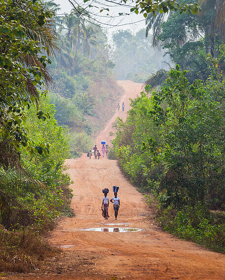 Weg in Guinea