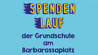 Der Flyer zum Spendenlauf Der Flyer zum Spendenlauf