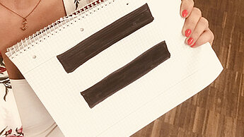 So können Sie Ihr Gleichzeichen zeigen.