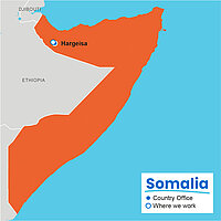 Landkarte Somalia