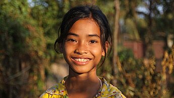 Freude über den Patenbesuch bei Malaen