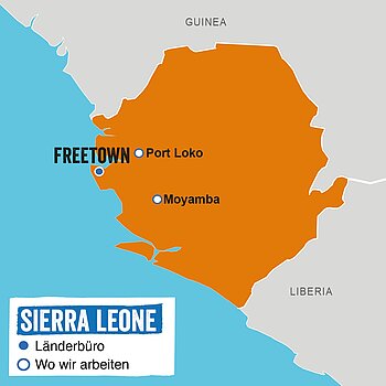 Sierra Leone Landkarte Sierra Leone Landkarte