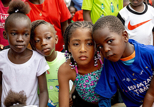 Kinder aus Haitis Schutzzentrum