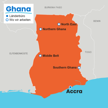 Ghana - unsere Programmgebiete
