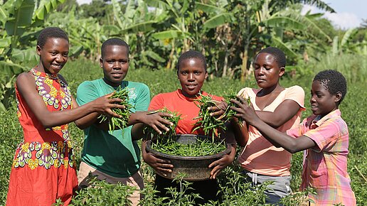 Wir stärken Frauen durch nachhaltige Landwirtschaft. © Walipa Pictures / Bild stammt aus einem ähnlichen Plan-Projekt in Uganda.