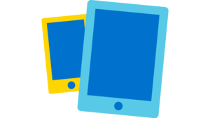 Icon eines Tablets und eines Handys.