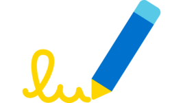 Icon eines schreibenden Stiftes.