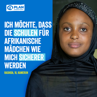 Ein Mädchen aus Kamerun wünscht sich mehr Sicherheit in den Schulen