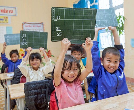 Schulkinder in Vietnam