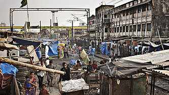 Stadtszene aus Mumbai 