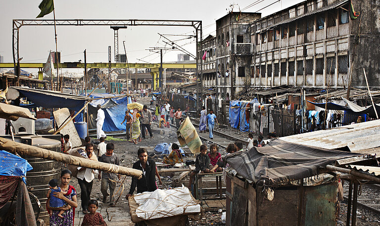 Stadtszene aus Mumbai 