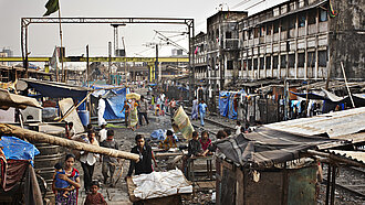 Stadtszene aus Mumbai 