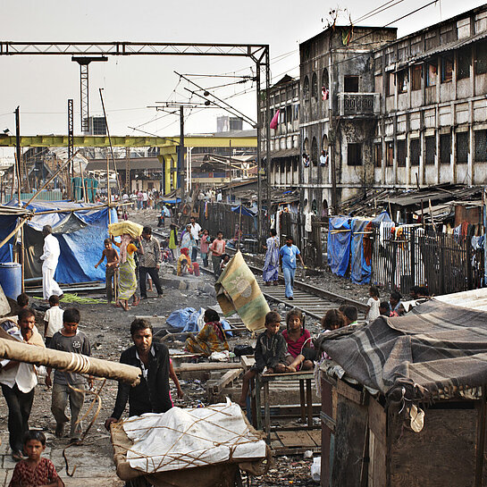 Stadtszene aus Mumbai 