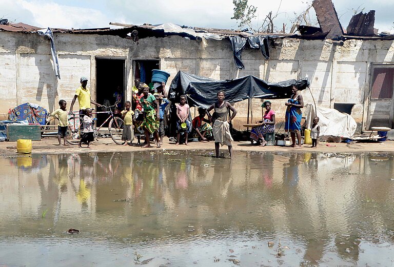 Mosambik erlebte bereits 2019 Überflutungen und Zerstörungen durch den Wirbelstrum Idai