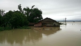 Ganze Landstriche sind überflutet © Plan