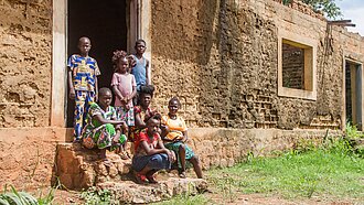 Mitglieder des Plan-Schulkomitees in Bossangoa