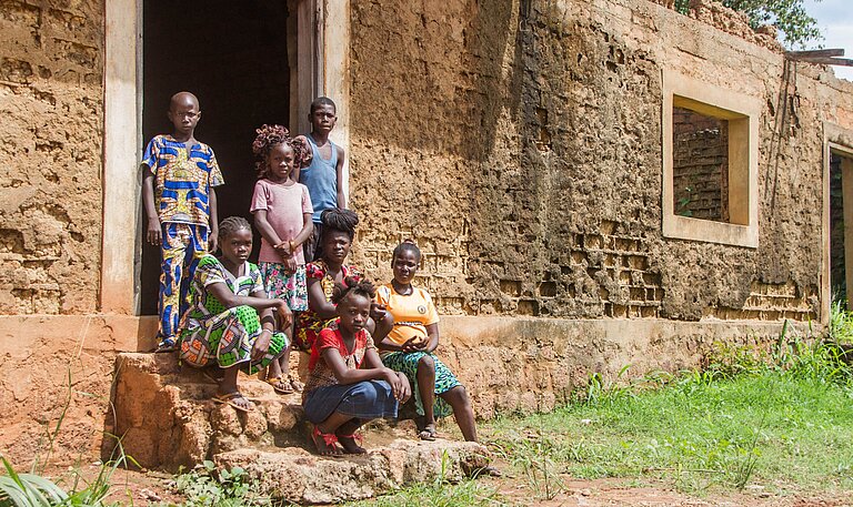 Mitglieder des Plan-Schulkomitees in Bossangoa