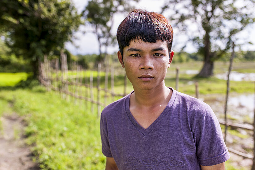 Ramich, 17, Kambodscha.© Plan International / François Struzik