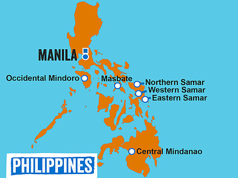 Länderkarte Philippinen