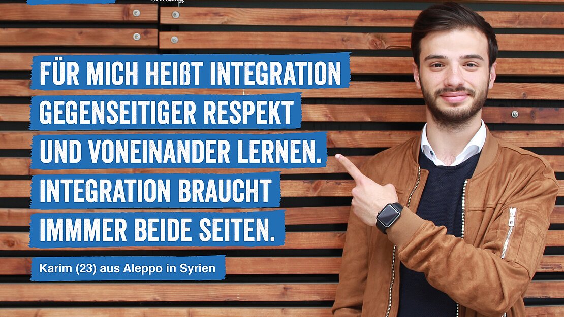HVV-Kampagne der Youth Advocates. HHV-Kampagnenfoto von jungem Mann mit Zitat.