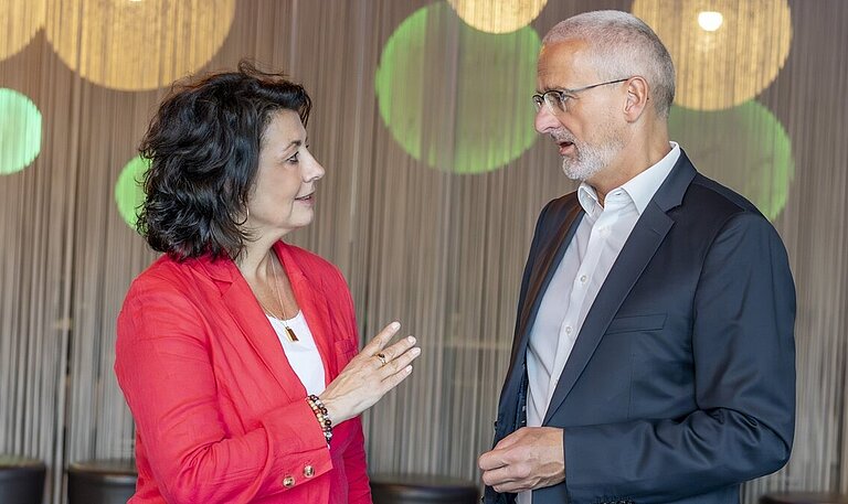 Petra Berner im Gespräch mit Stephan Winkelmeier