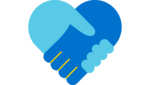 Patenschaft Icon von zwei Händen, die sich umgreifen. Es steht für Patenschaft.