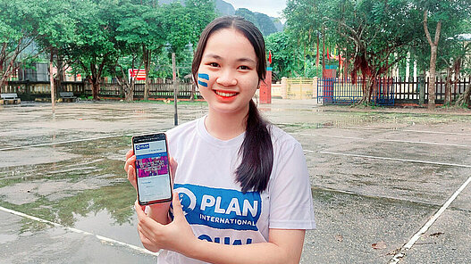 Tablet für einen Schulclub in Vietnam