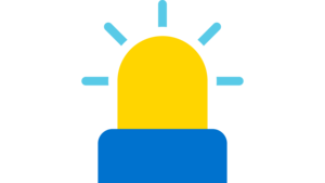 Icon einer Leuchte. Sie steht für ein Alarm-Signal.