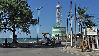 Straße am Hafen von Dili.