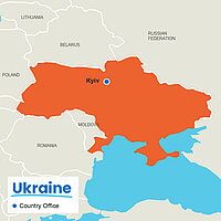 Landkarte Ukraine