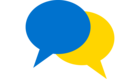 Icon von zwei Sprechblasen.