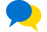 Kommunikation Icon: Sprechblasen