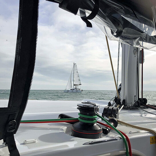 Blick von Deck der MariaNoa