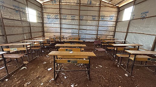 Ein Klassenzimmer in Ura, Äthiopien