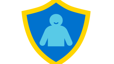 Schutzschild mit Mädchen drauf
